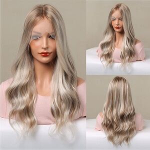 22” Blonde Highlight Lace Wig New